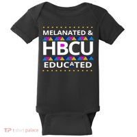 Melanated HBCU Educated Baby Bodysuit thumb 0
