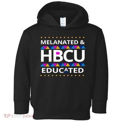 Melanated HBCU Educated Toddler Hoodie