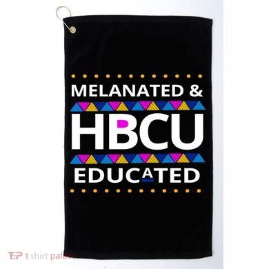 Melanated HBCU Educated Golf Towel