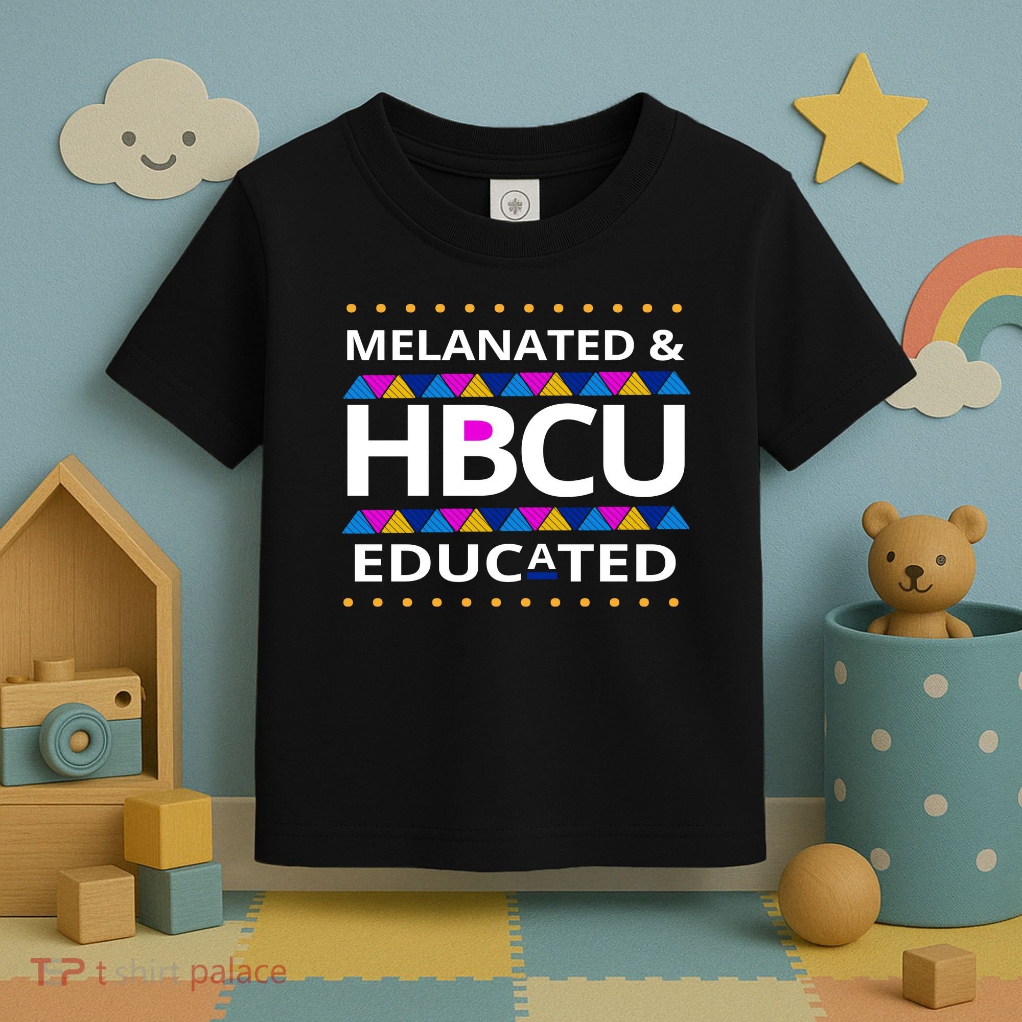 Melanated HBCU Educated Toddler T-Shirt
