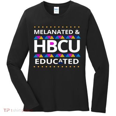 Melanated HBCU Educated Women's Long Sleeve Shirt