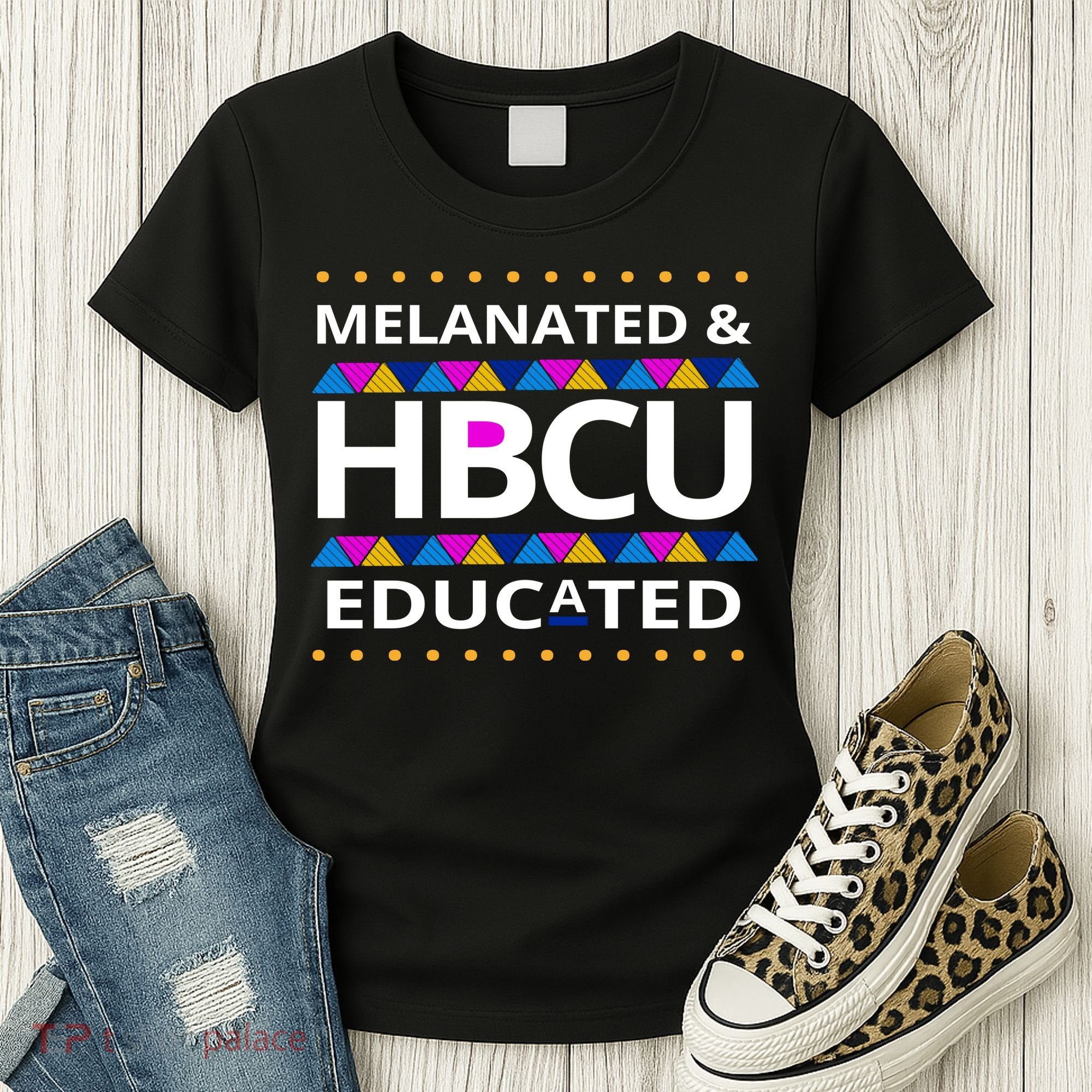 Melanated HBCU Educated Women's T-Shirt