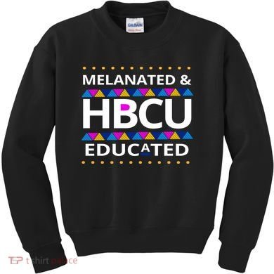 Melanated HBCU Educated Kids Sweatshirt