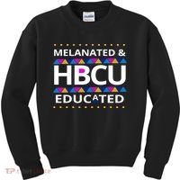 Melanated HBCU Educated Kids Sweatshirt thumb 0