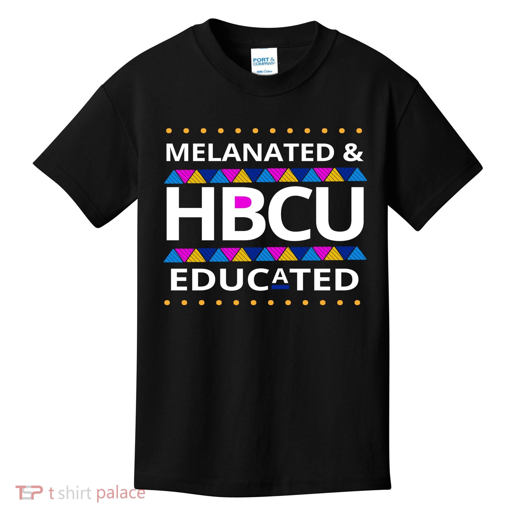 Melanated HBCU Educated Kids T-Shirt