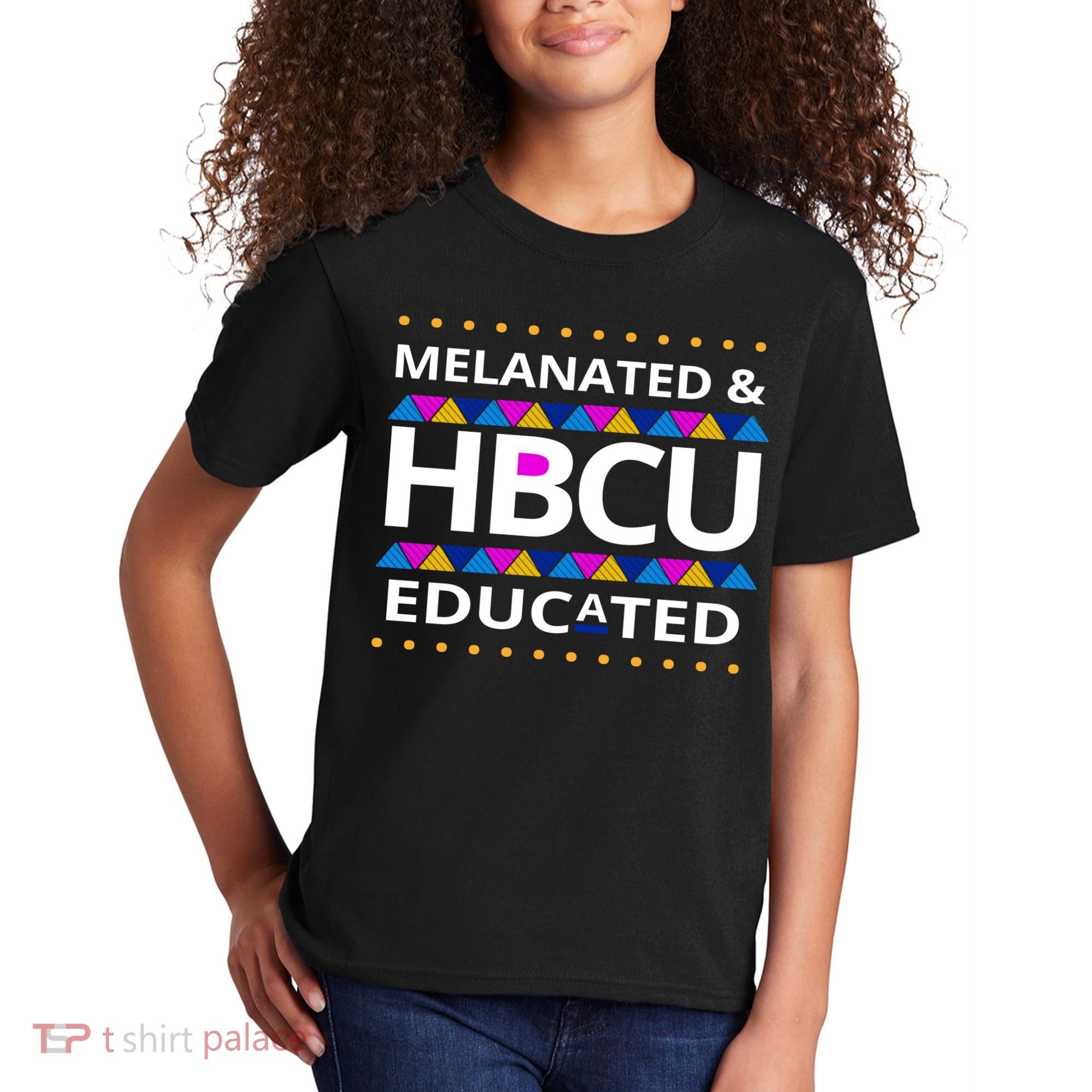 Melanated HBCU Educated Kids T-Shirt