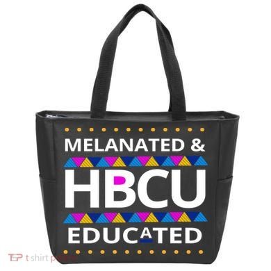 Melanated HBCU Educated Tote Bag