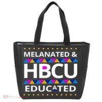 Melanated HBCU Educated Tote Bag thumb 0