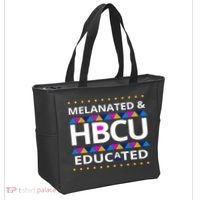 Melanated HBCU Educated Tote Bag thumb 2