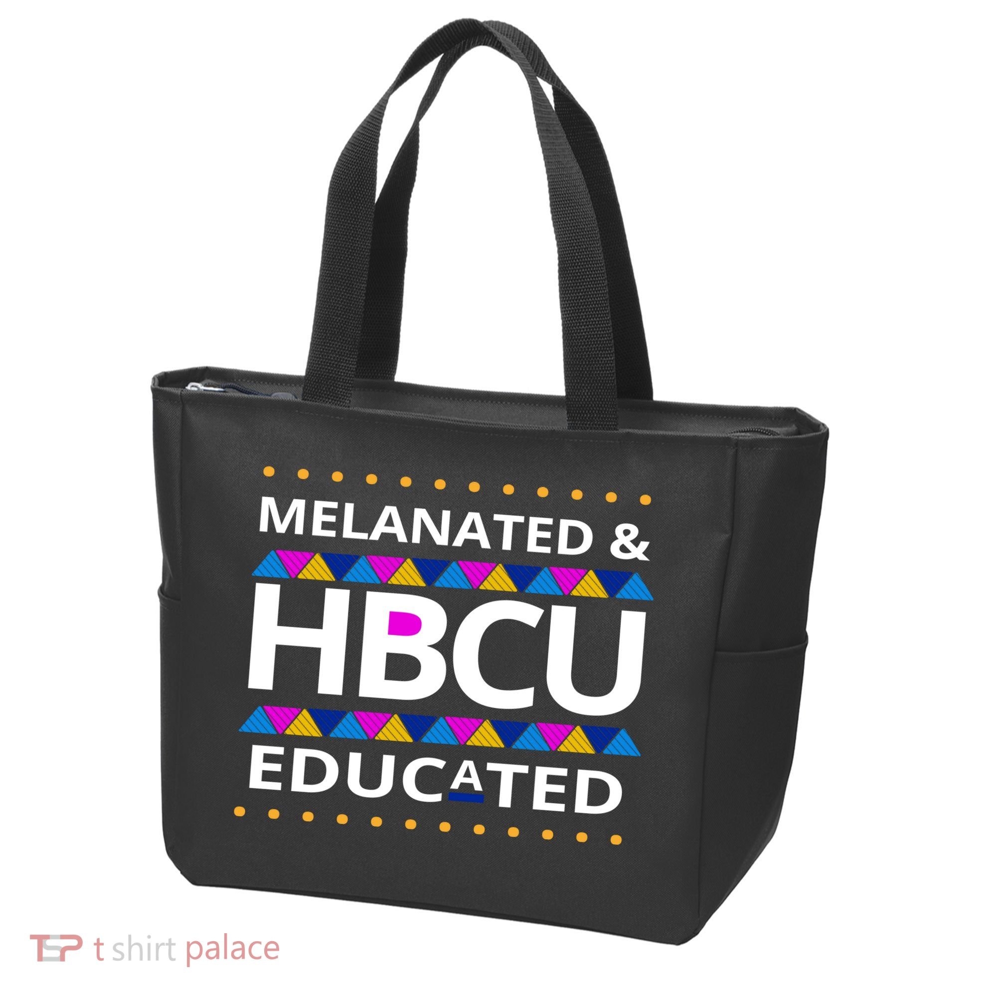 Melanated HBCU Educated Tote Bag