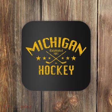 Michigan Hockey Established 1902 Coaster