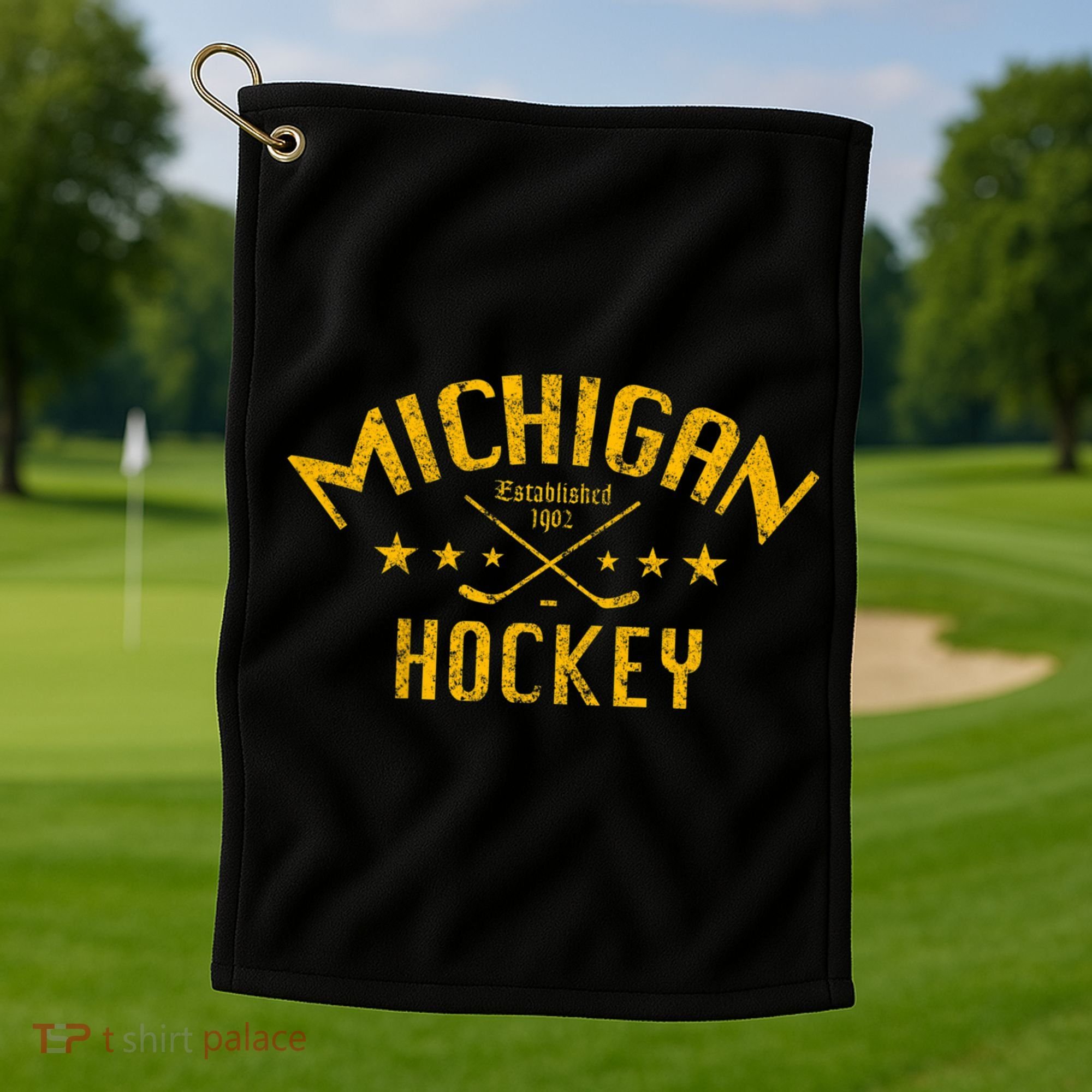 Michigan Hockey Established 1902 Golf Towel