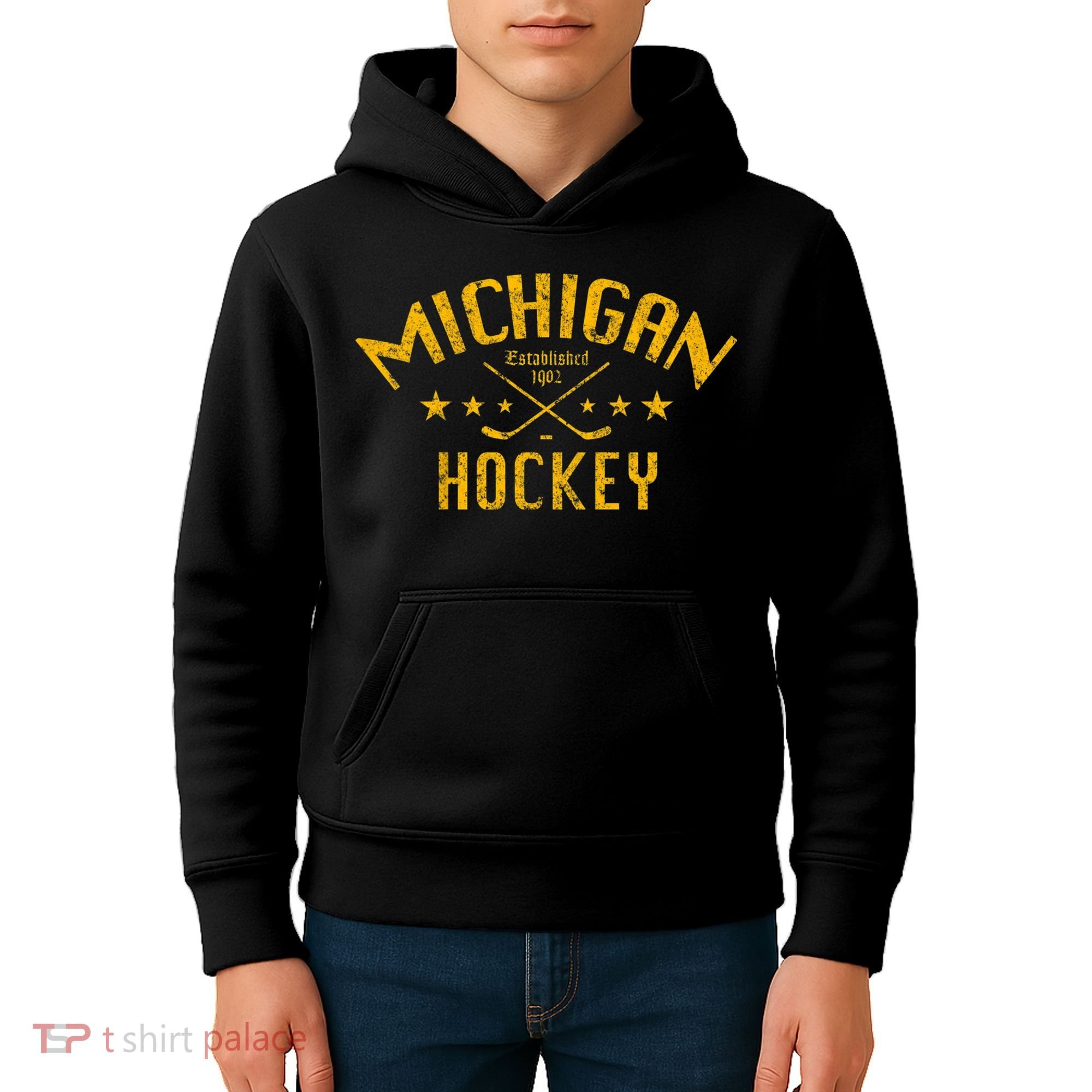 Michigan Hockey Established 1902 Kids Hoodie