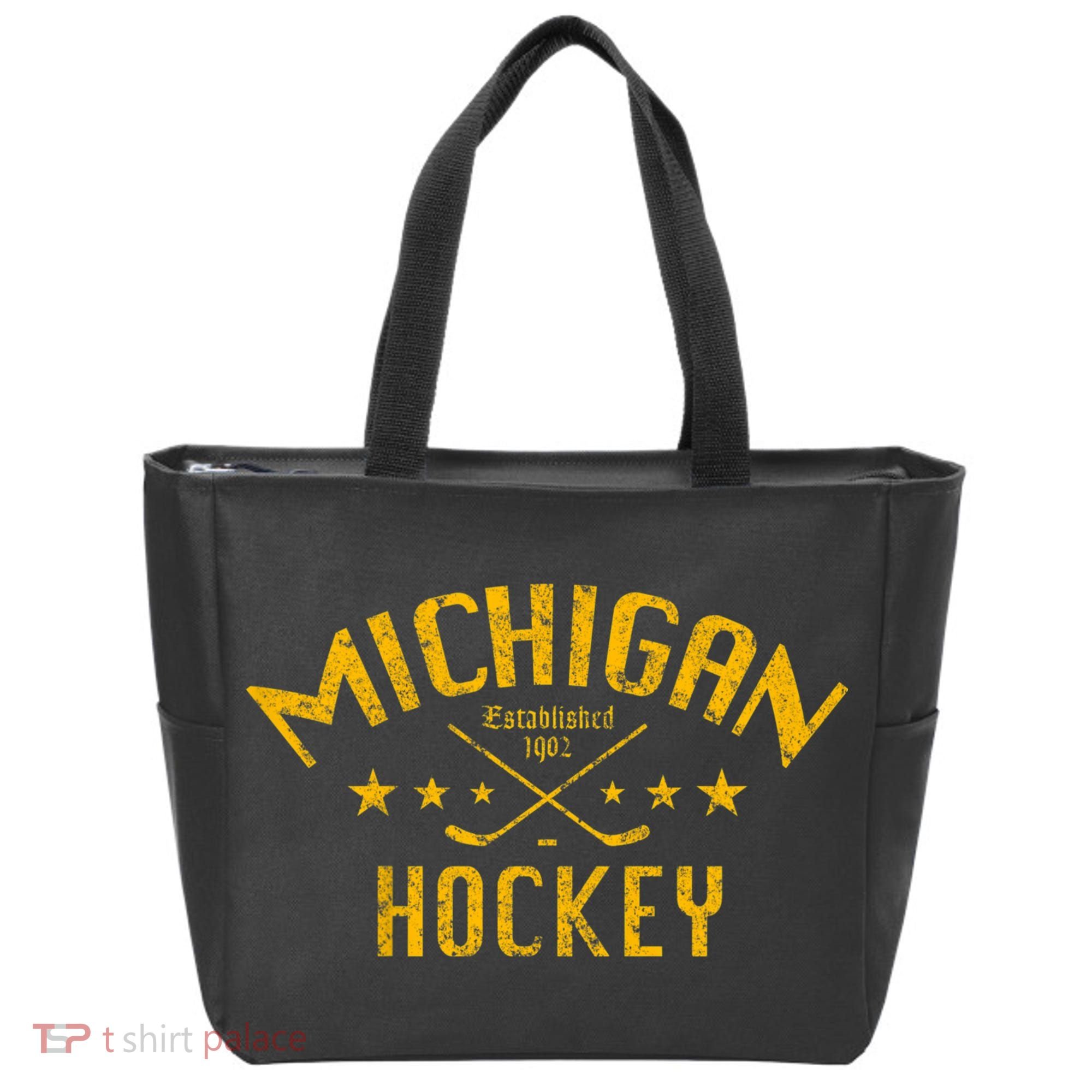 Michigan Hockey Established 1902 Tote Bag