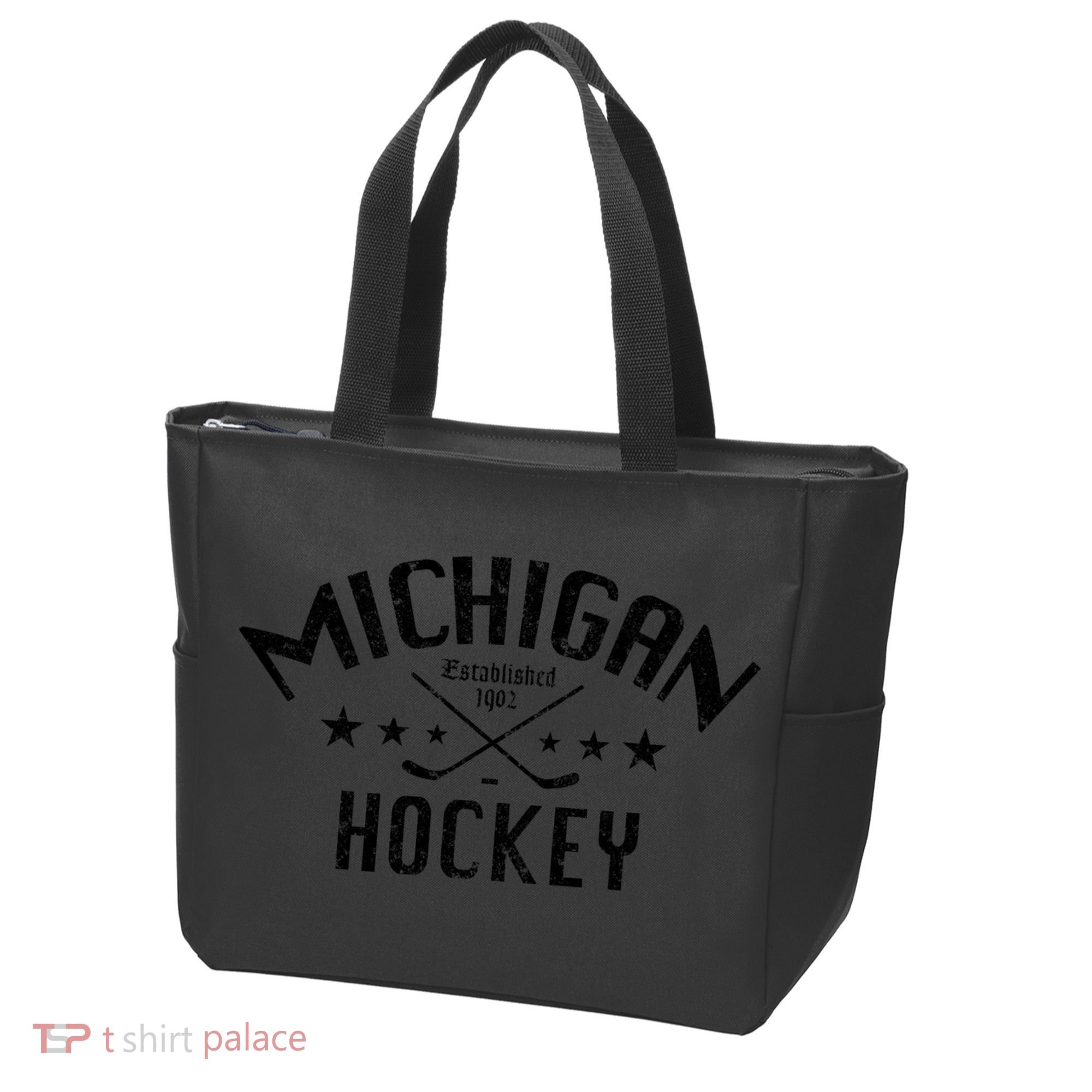 Michigan Hockey Established 1902 Tote Bag