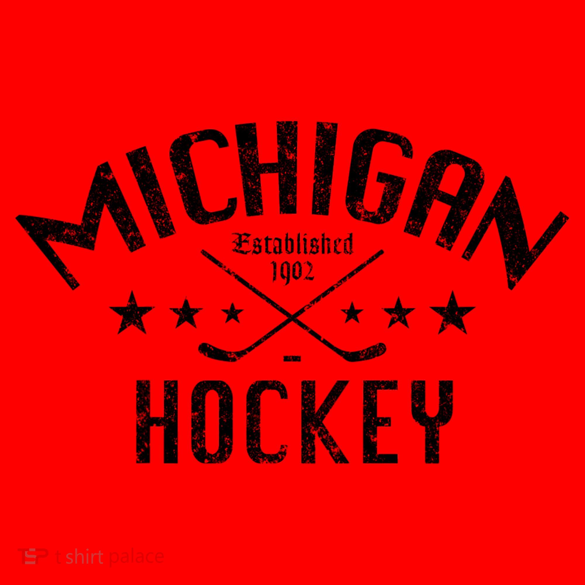 Michigan Hockey Established 1902 Santa Hat