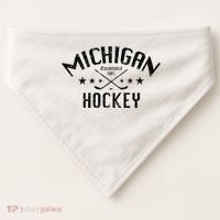 Michigan Hockey Established 1902 USA-Made Doggie Bandana thumb 0