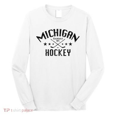 Michigan Hockey Established 1902 Long Sleeve Shirt