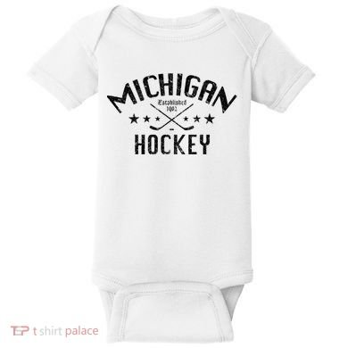 Michigan Hockey Established 1902 Baby Bodysuit