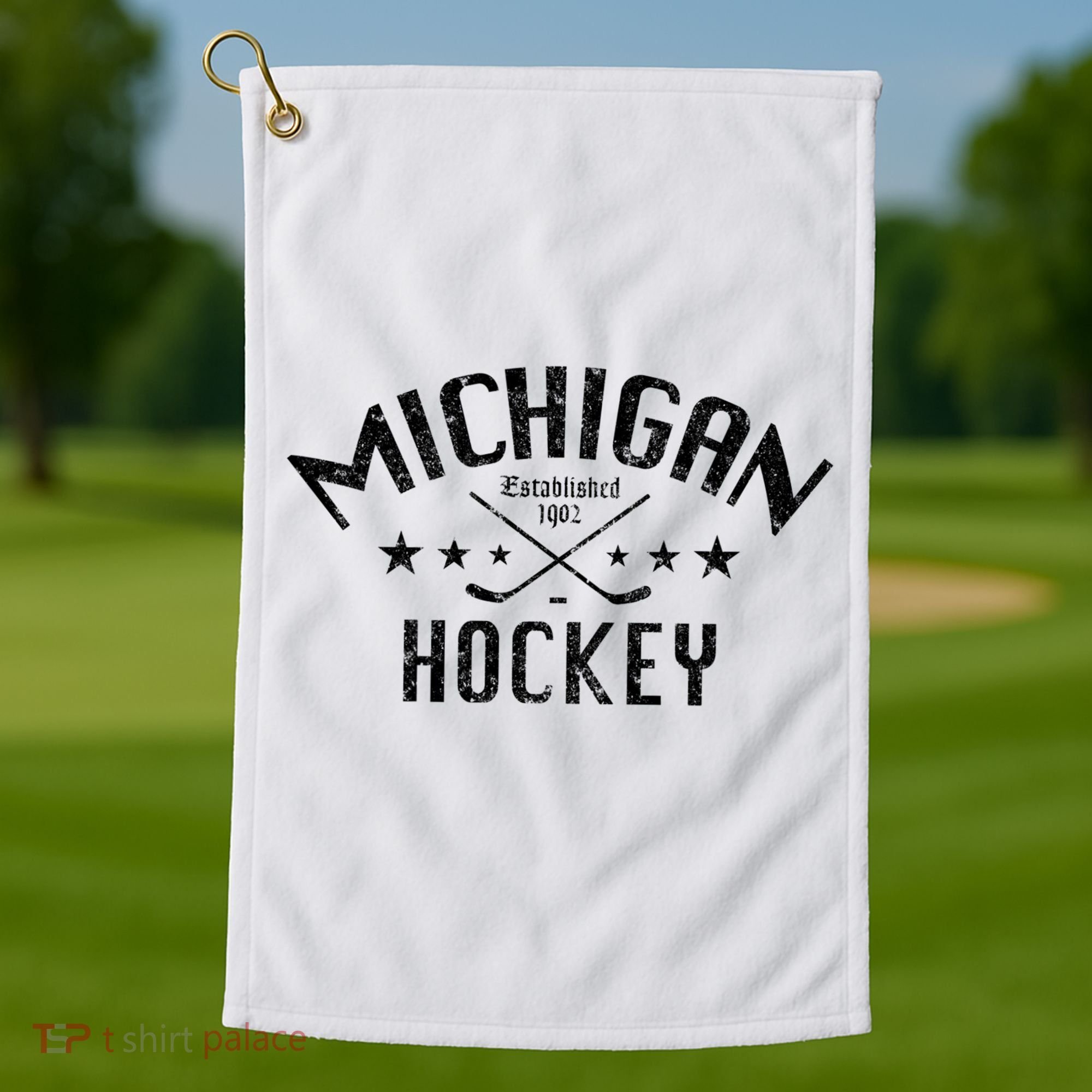 Michigan Hockey Established 1902 Golf Towel