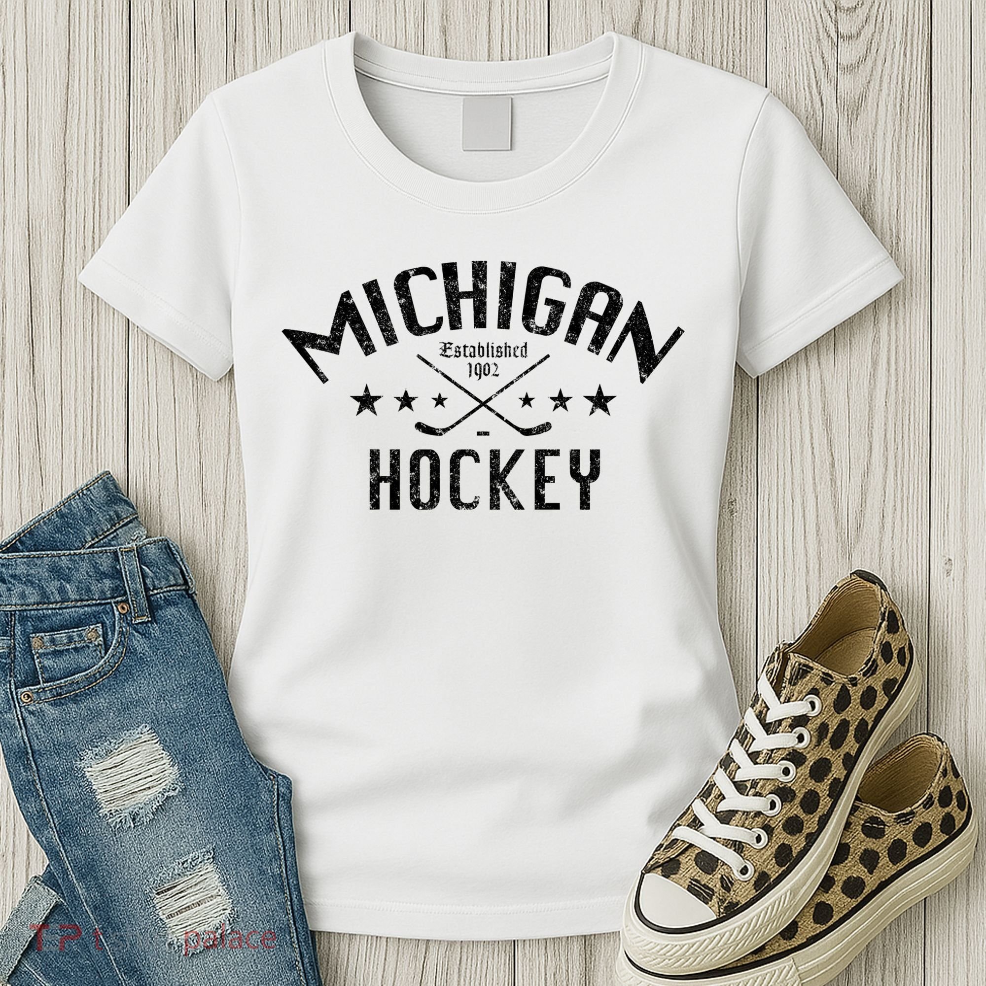 Michigan Hockey Established 1902 Women's T-Shirt