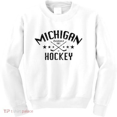 Michigan Hockey Established 1902 Kids Sweatshirt
