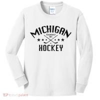 Michigan Hockey Established 1902 Kids Long Sleeve Shirt thumb 0