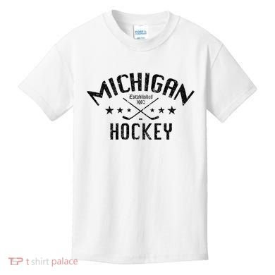 Michigan Hockey Established 1902 Kids T-Shirt