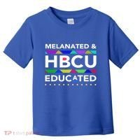 Melanated Hbcu Educated (Historically Black Colleges Unis) Gift Toddler T-Shirt thumb 0