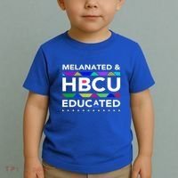 Melanated Hbcu Educated (Historically Black Colleges Unis) Gift Toddler T-Shirt thumb 2
