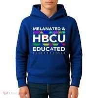 Melanated Hbcu Educated (Historically Black Colleges Unis) Gift Kids Hoodie thumb 4