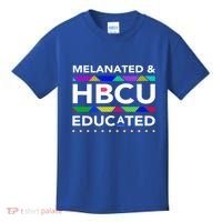Melanated Hbcu Educated (Historically Black Colleges Unis) Gift Kids T-Shirt thumb 0
