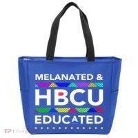 Melanated Hbcu Educated (Historically Black Colleges Unis) Gift Tote Bag thumb 0