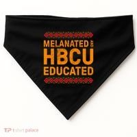 Melanated Hbcu Educated (Historically Black Colleges Uni’s) Gift USA-Made Doggie Bandana thumb 0