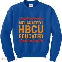 Melanated Hbcu Educated (Historically Black Colleges Uni’s) Gift Kids Sweatshirt thumb 0