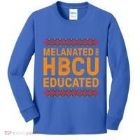Melanated Hbcu Educated (Historically Black Colleges Uni’s) Gift Kids Long Sleeve Shirt thumb 0