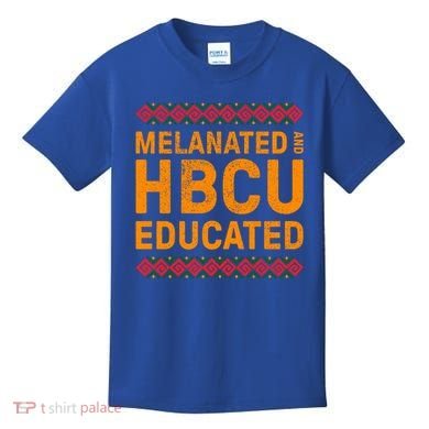 Melanated Hbcu Educated (Historically Black Colleges Uni’s) Gift Kids T-Shirt