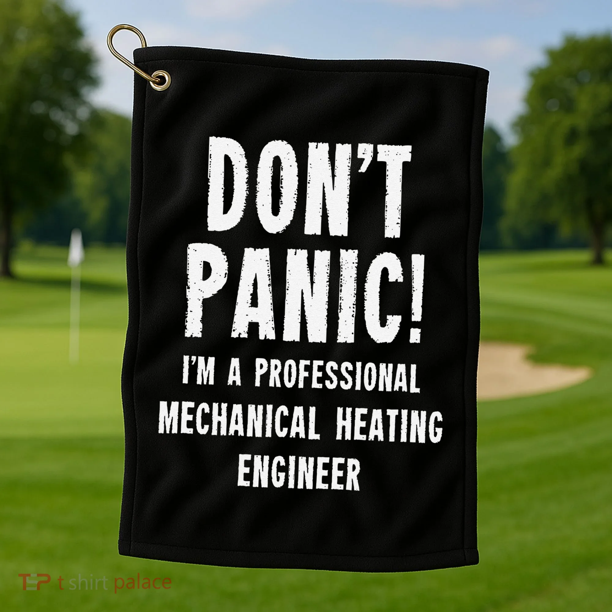 Mechanical Heating Engineer Golf Towel