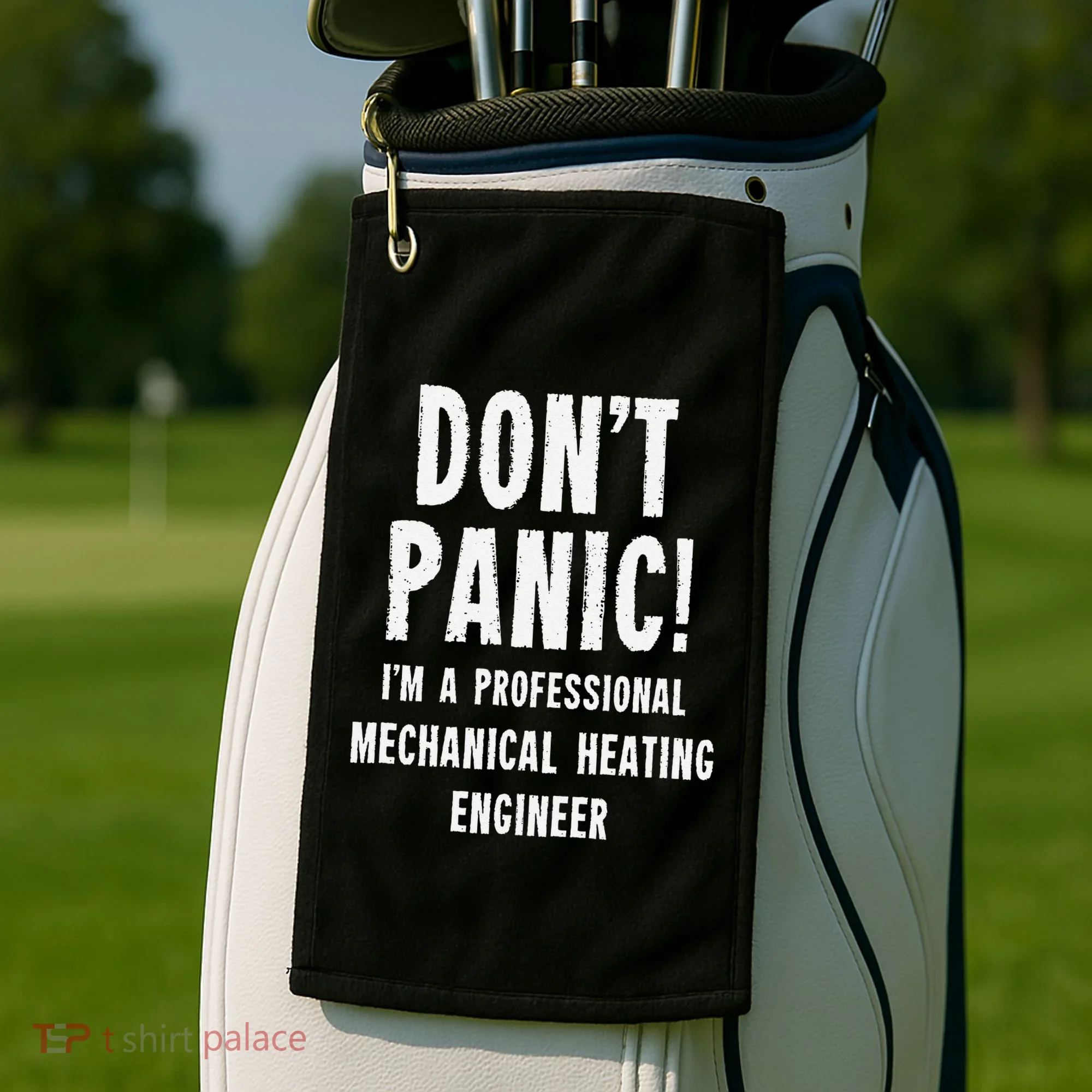 Mechanical Heating Engineer Golf Towel