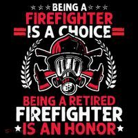 Men Heroic Fireman Gift Idea Retired Firefighter USA-Made Doggie Bandana thumb 2