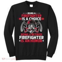 Men Heroic Fireman Gift Idea Retired Firefighter Sweatshirt thumb 0