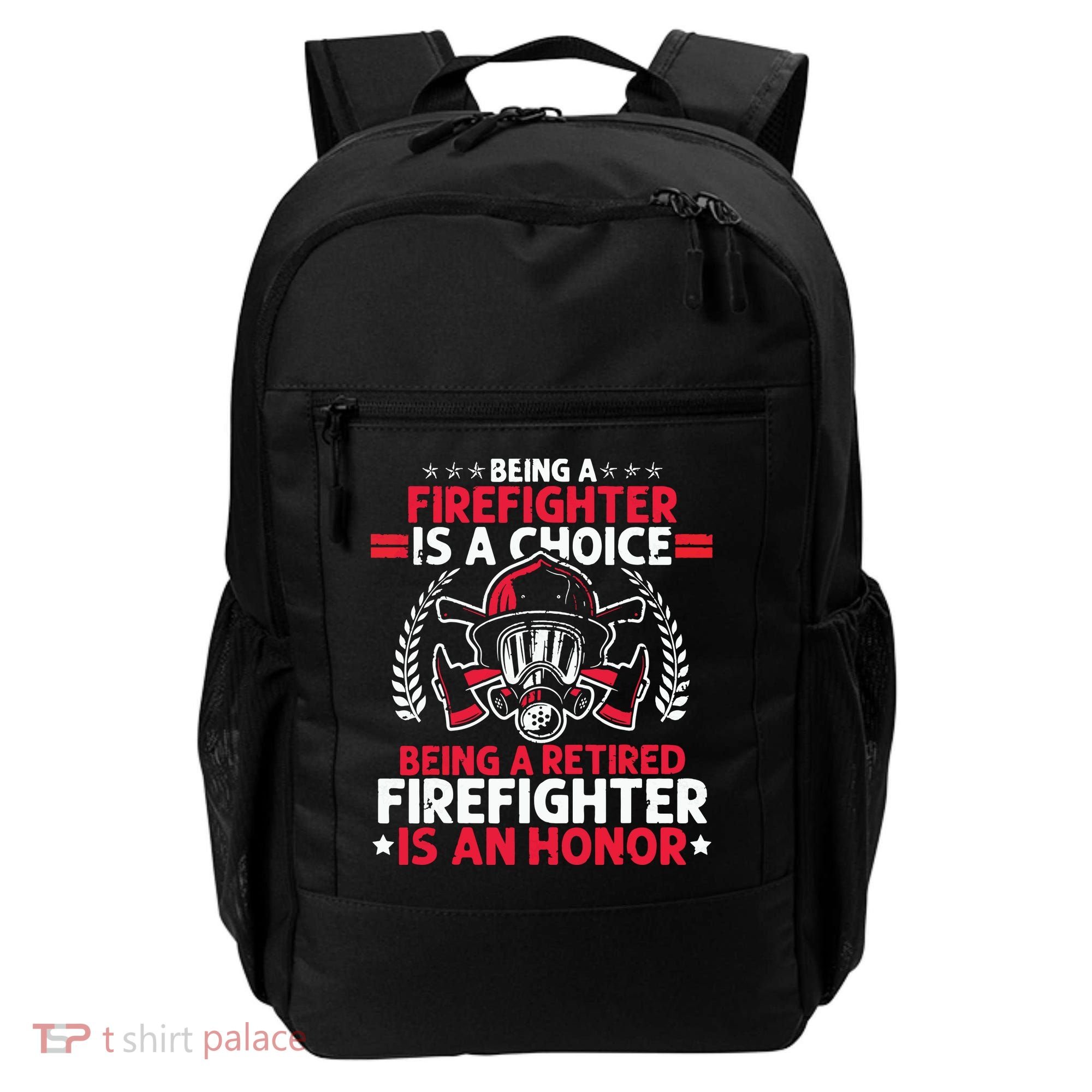 Men Heroic Fireman Gift Idea Retired Firefighter Backpack