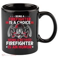Men Heroic Fireman Gift Idea Retired Firefighter 11oz C Handle Ceramic Mug thumb 0