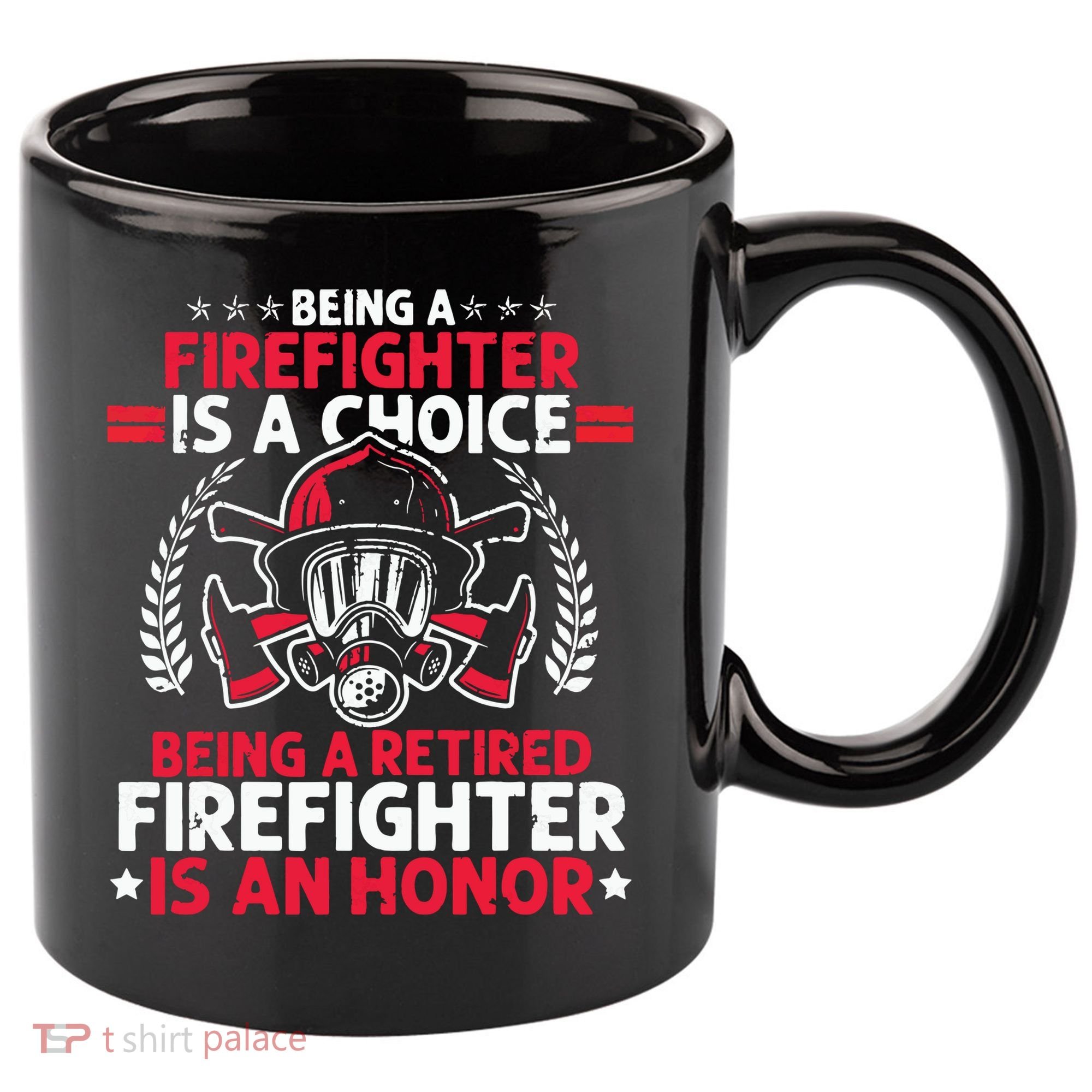 Men Heroic Fireman Gift Idea Retired Firefighter 11oz C Handle Ceramic Mug