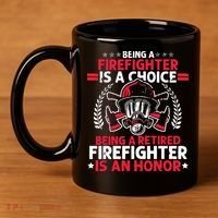 Men Heroic Fireman Gift Idea Retired Firefighter 11oz C Handle Ceramic Mug thumb 4