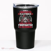 Men Heroic Fireman Gift Idea Retired Firefighter Tumbler thumb 0