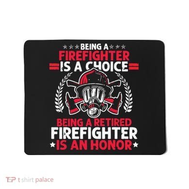 Men Heroic Fireman Gift Idea Retired Firefighter Mousepad