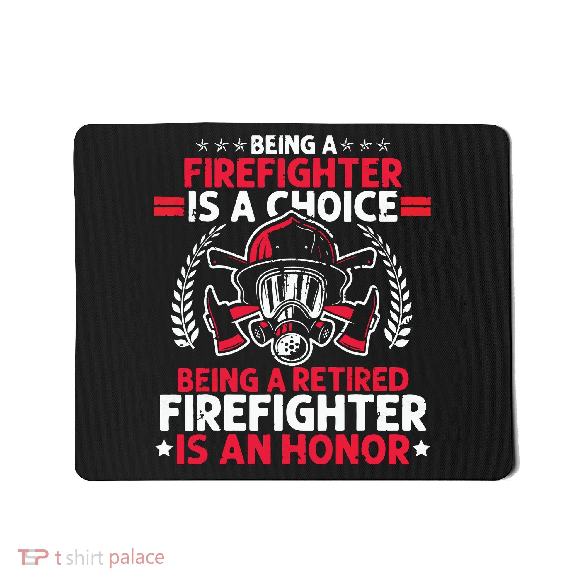 Men Heroic Fireman Gift Idea Retired Firefighter Mousepad