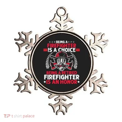 Men Heroic Fireman Gift Idea Retired Firefighter Ornament