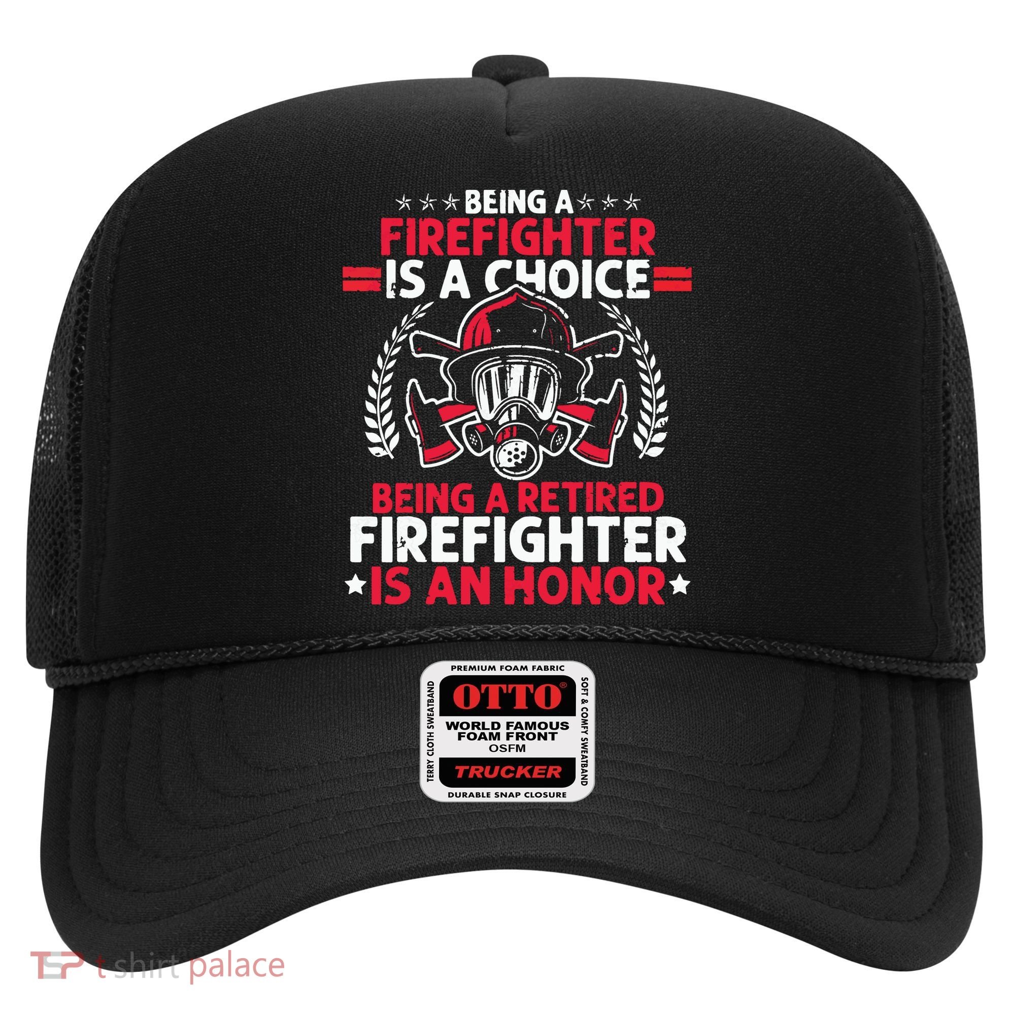 Men Heroic Fireman Gift Idea Retired Firefighter Hat
